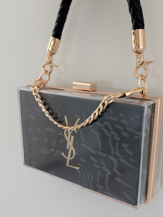 Saint Laurent Handbags - Upcycled YSL Blue Box Luxury Clutch
